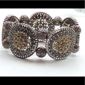 Bangle Bracelet in Gold and Silver Tones